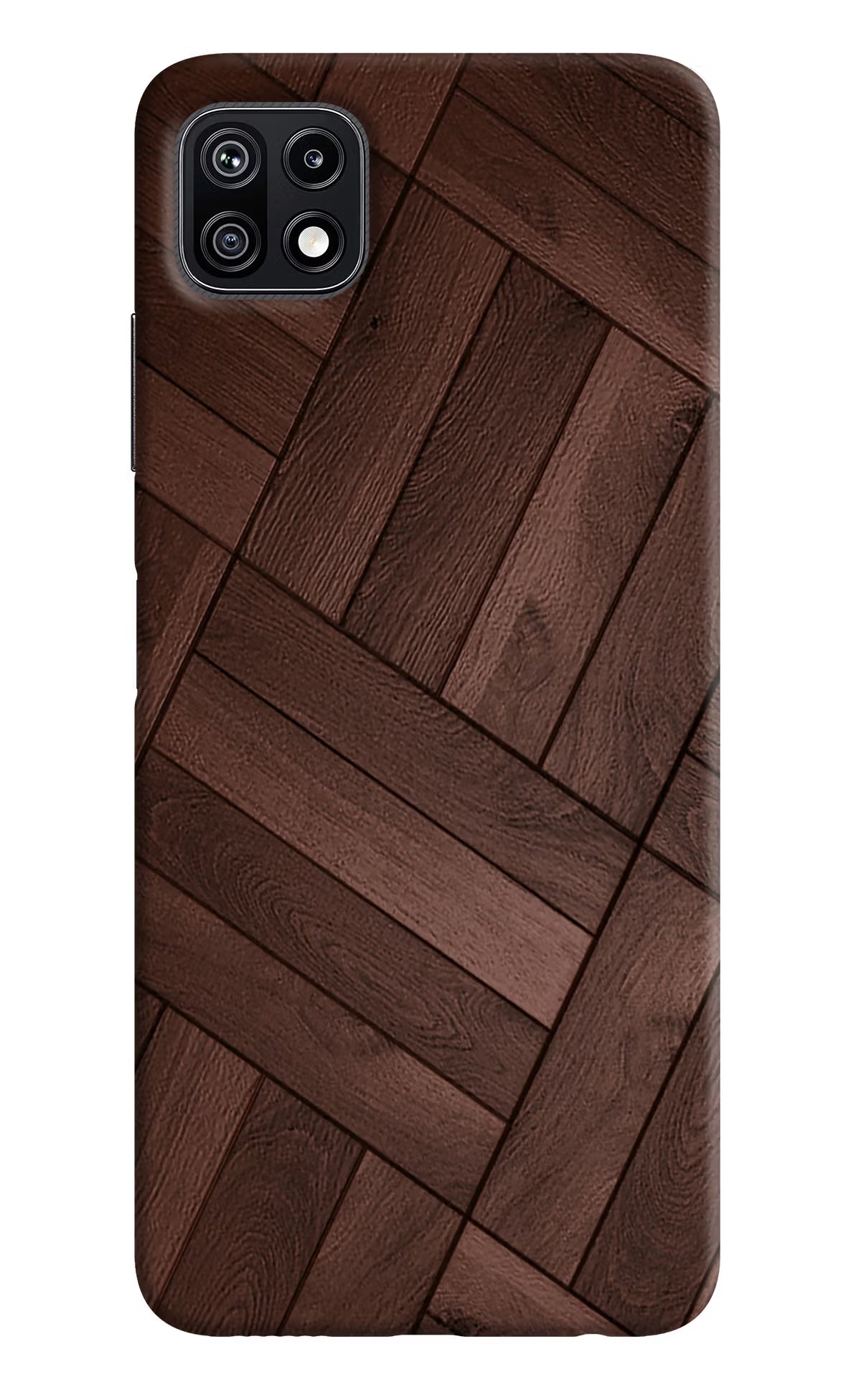 Wooden Texture Design Samsung F42 5G Hard Case Back Cover by Casekaro