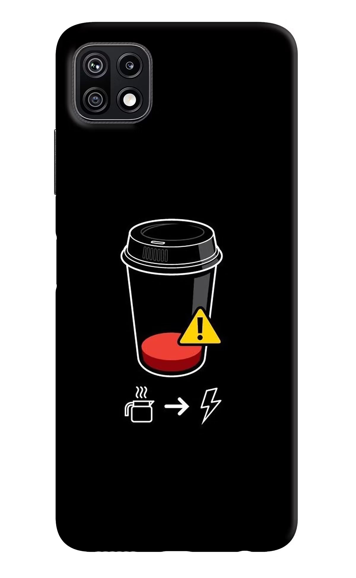 Coffee Samsung F42 5G Hard Case Back Cover by Casekaro