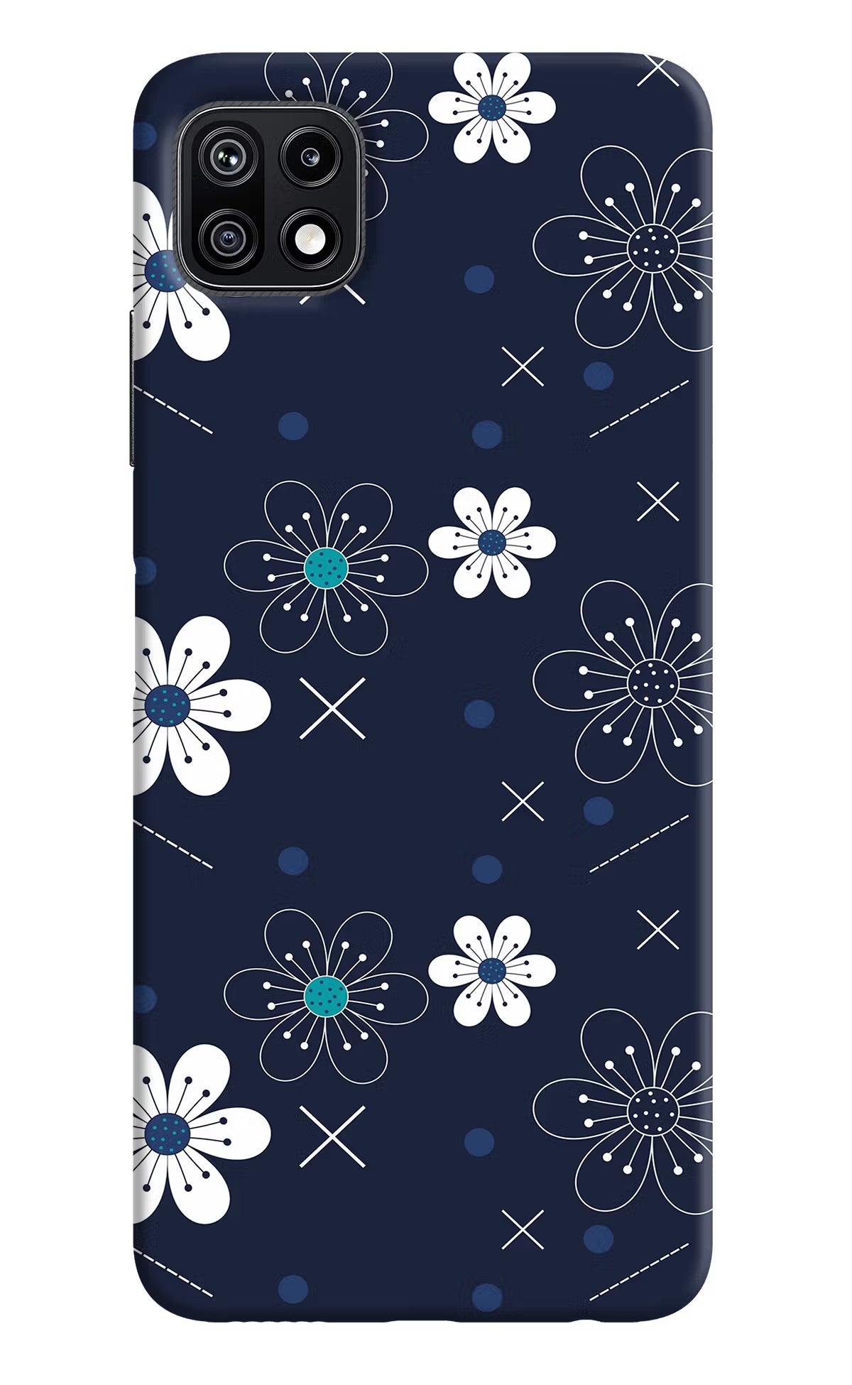 Flowers Samsung F42 5G Hard Case Back Cover by Casekaro