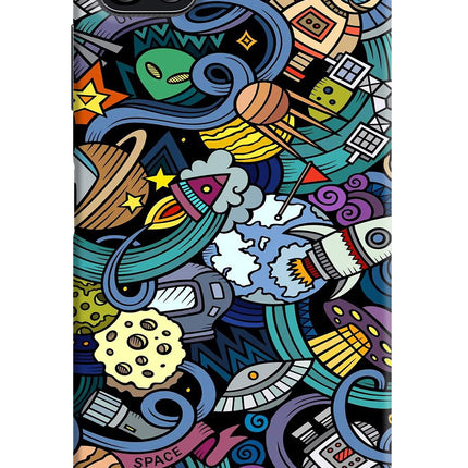 Space Abstract Samsung F42 5G Hard Case Back Cover by Casekaro