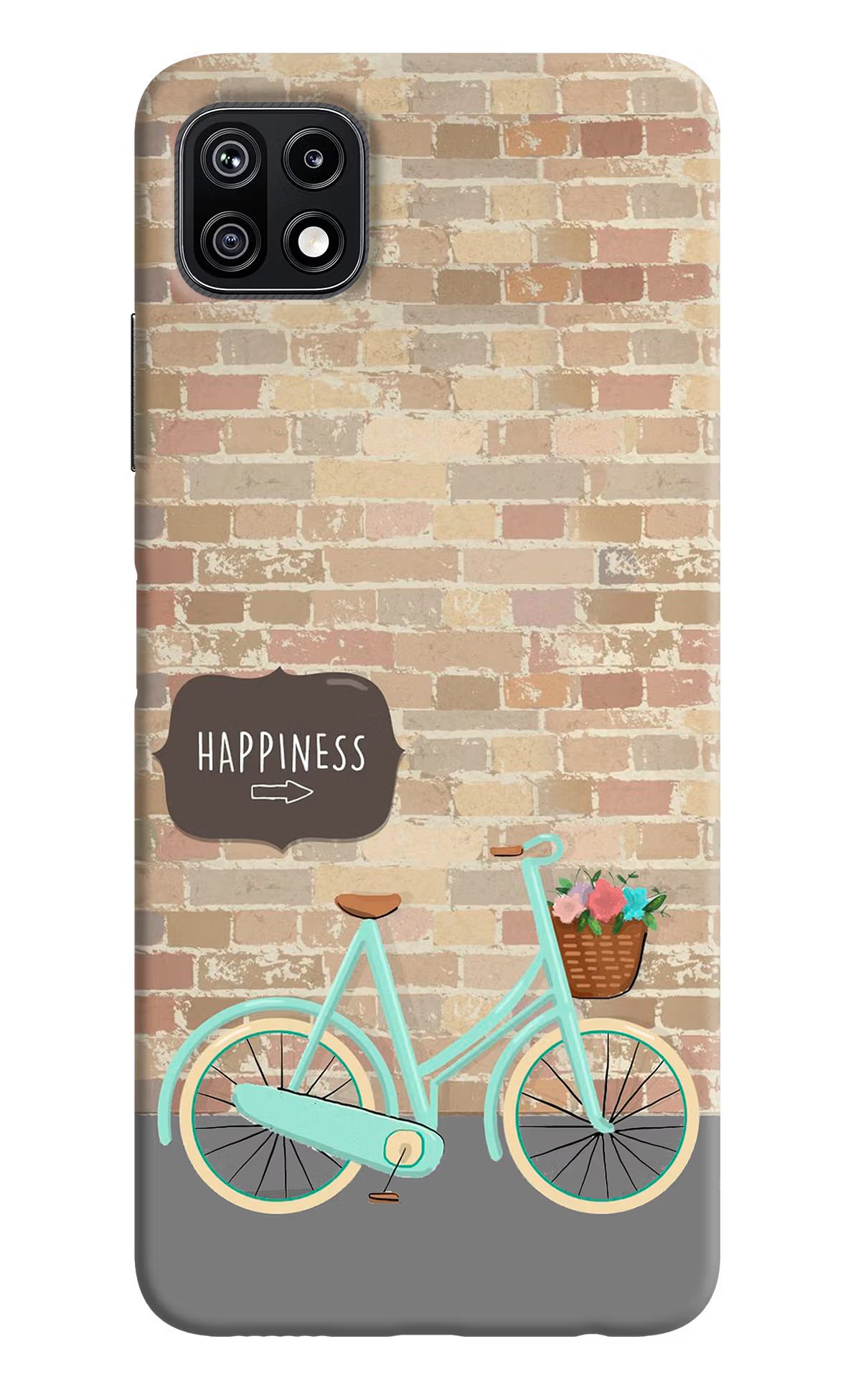 Happiness Artwork Samsung F42 5G Hard Case Back Cover by Casekaro