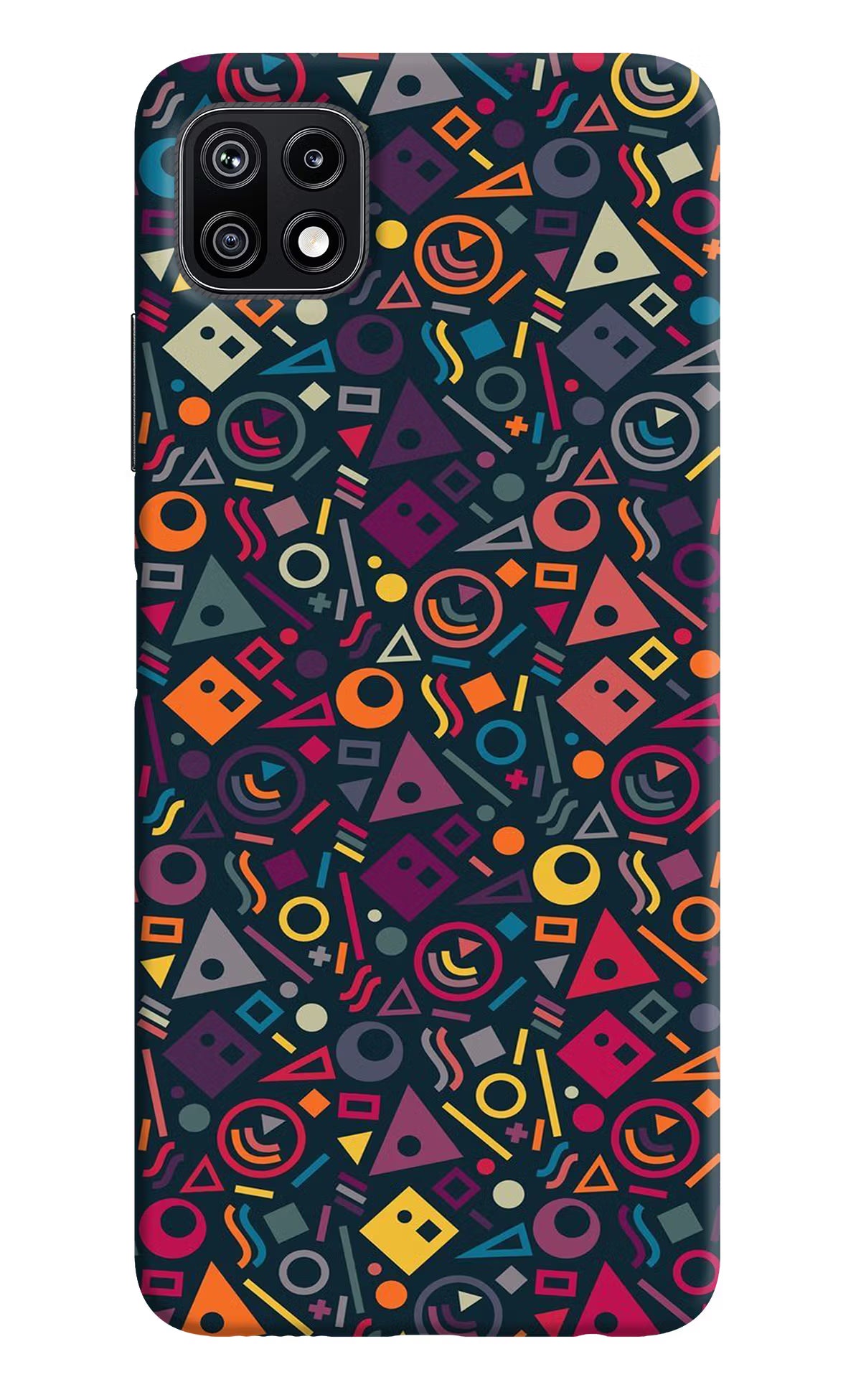 Geometric Abstract Samsung F42 5G Hard Case Back Cover by Casekaro