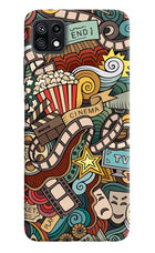 Cinema Abstract Samsung F42 5G Hard Case Back Cover by Casekaro