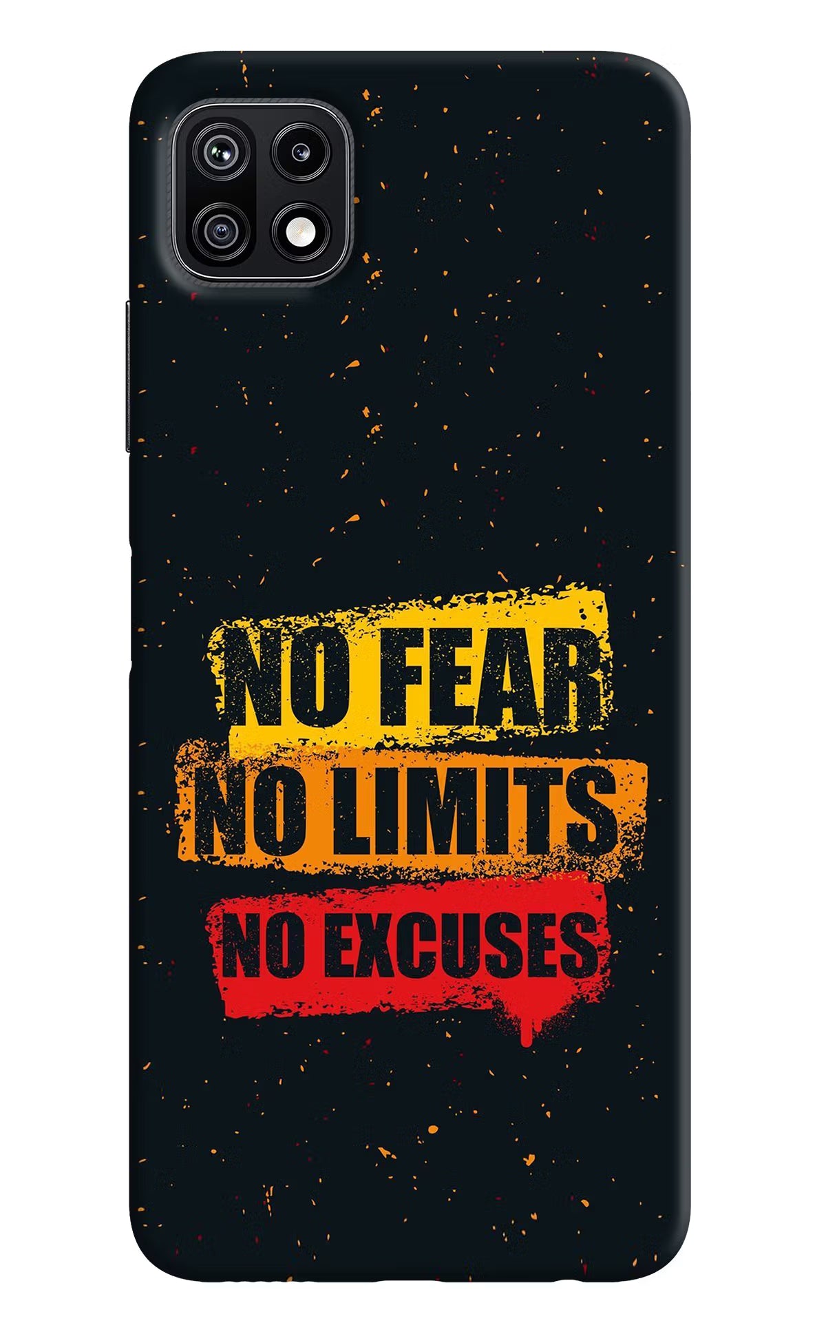 No Fear No Limits No Excuse Samsung F42 5G Hard Case Back Cover by Casekaro