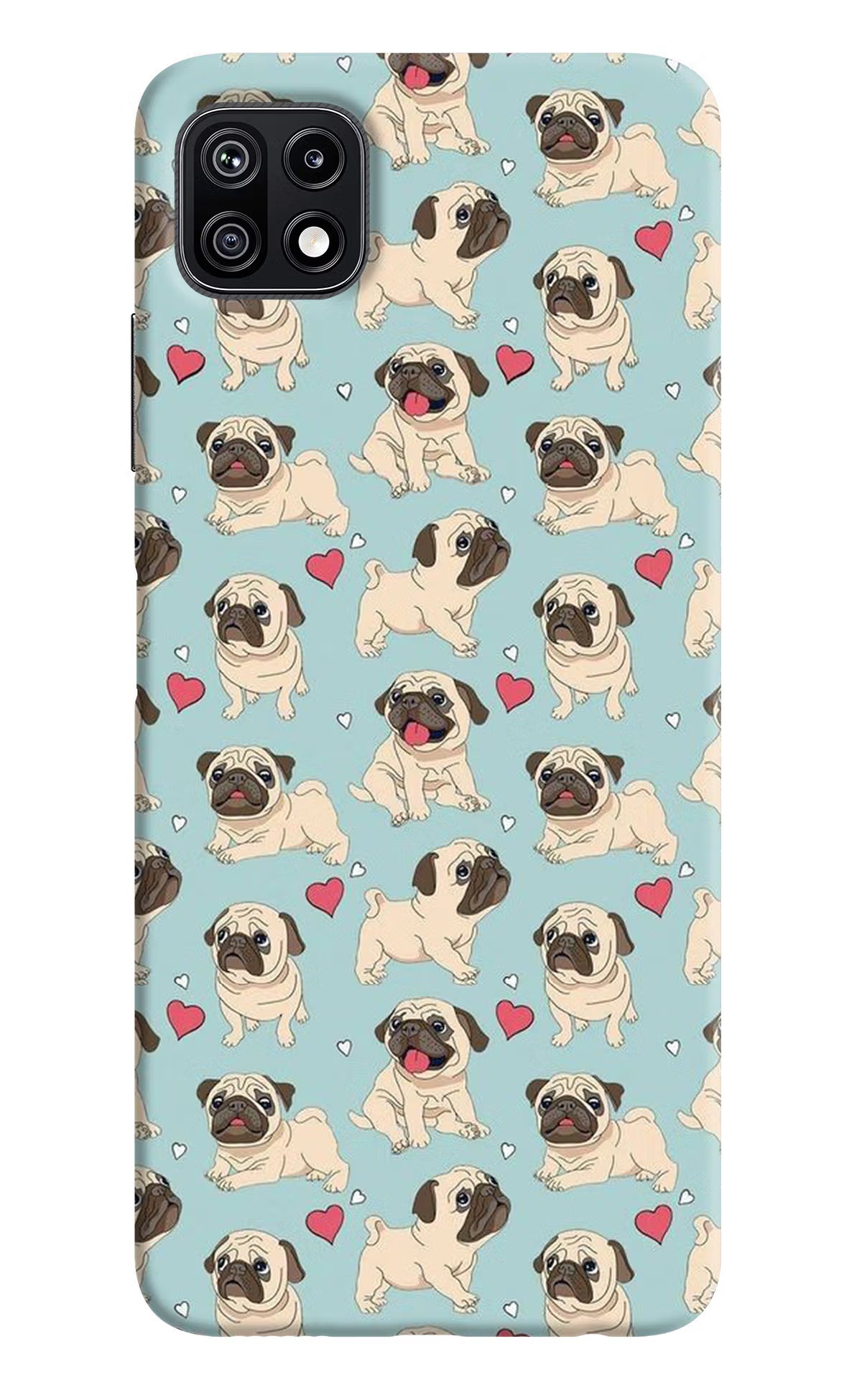 Pug Dog Samsung F42 5G Hard Case Back Cover by Casekaro