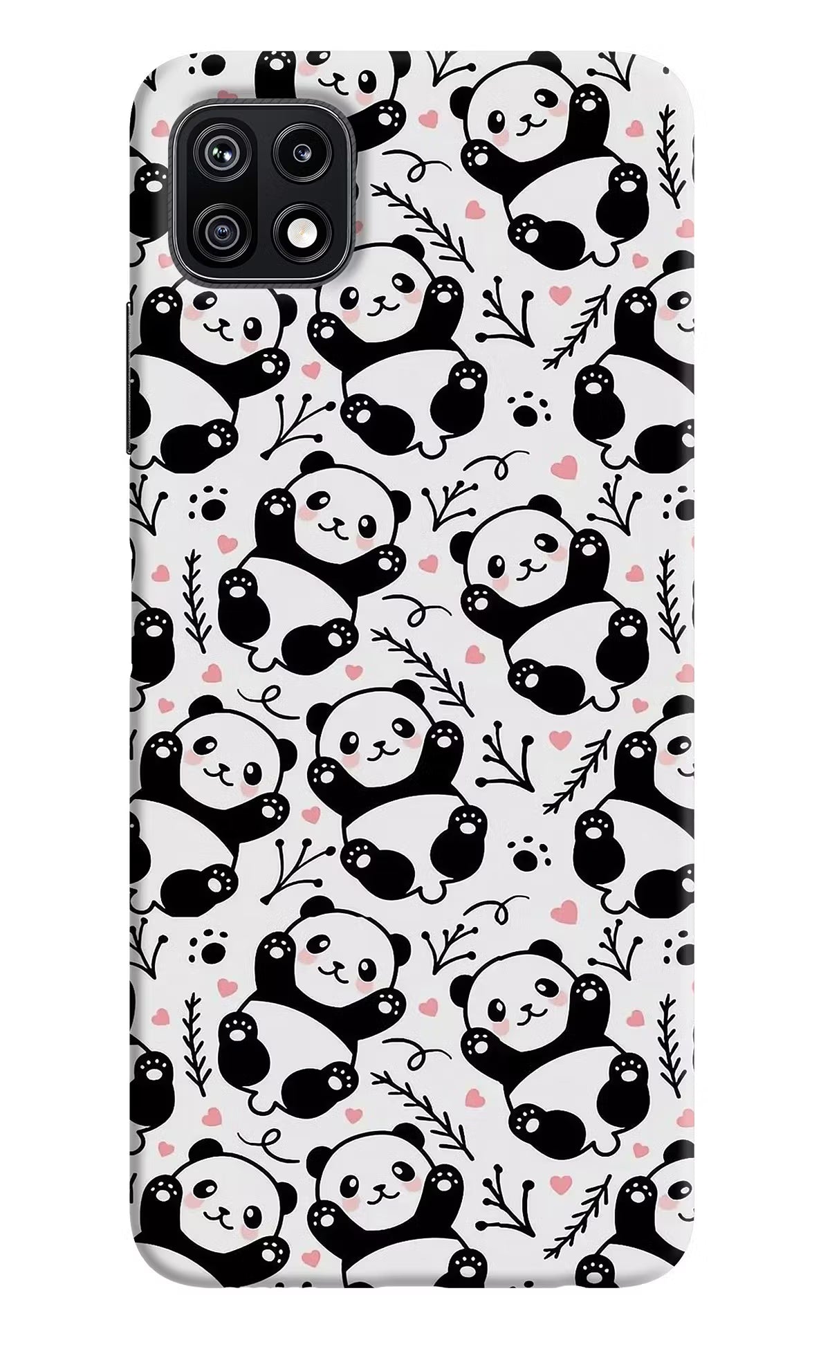 Cute Panda Samsung F42 5G Hard Case Back Cover by Casekaro