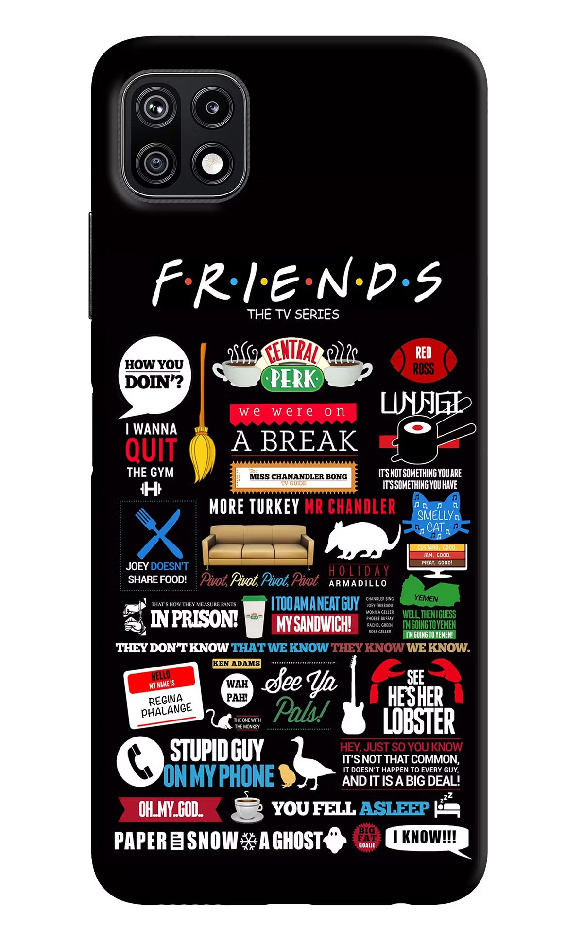 FRIENDS Samsung F42 5G Hard Case Back Cover by Casekaro