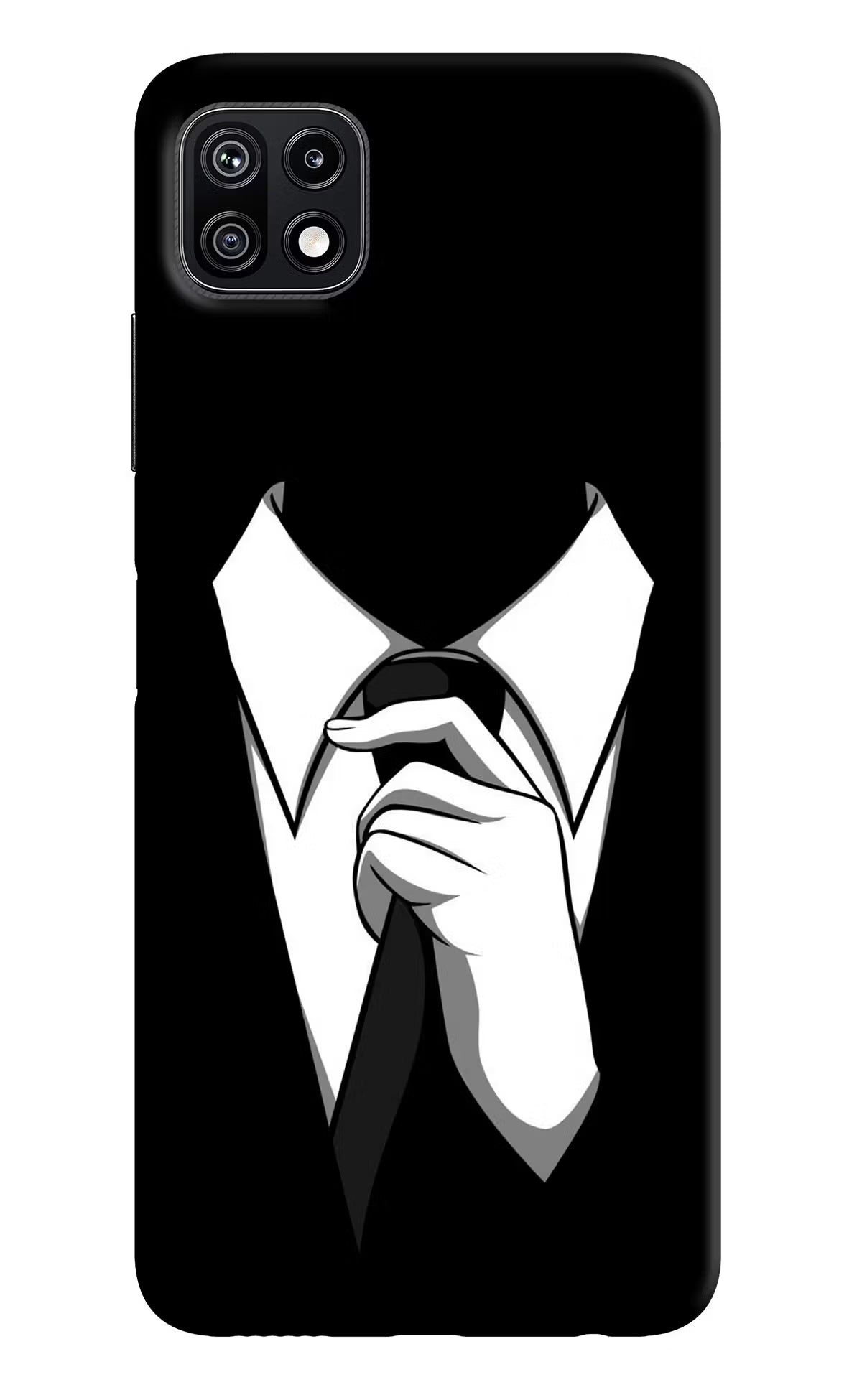 Black Tie Samsung F42 5G Hard Case Back Cover by Casekaro