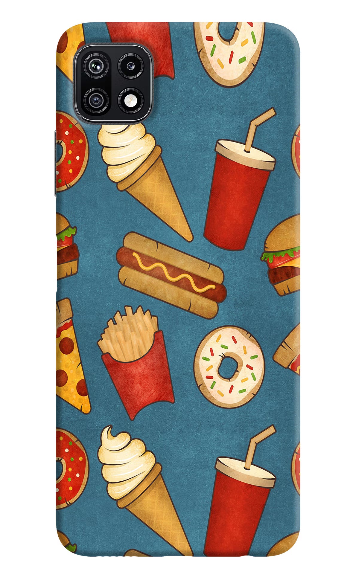 Foodie Samsung F42 5G Hard Case Back Cover by Casekaro
