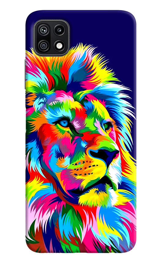 Vector Art Lion Samsung F42 5G Hard Case Back Cover by Casekaro