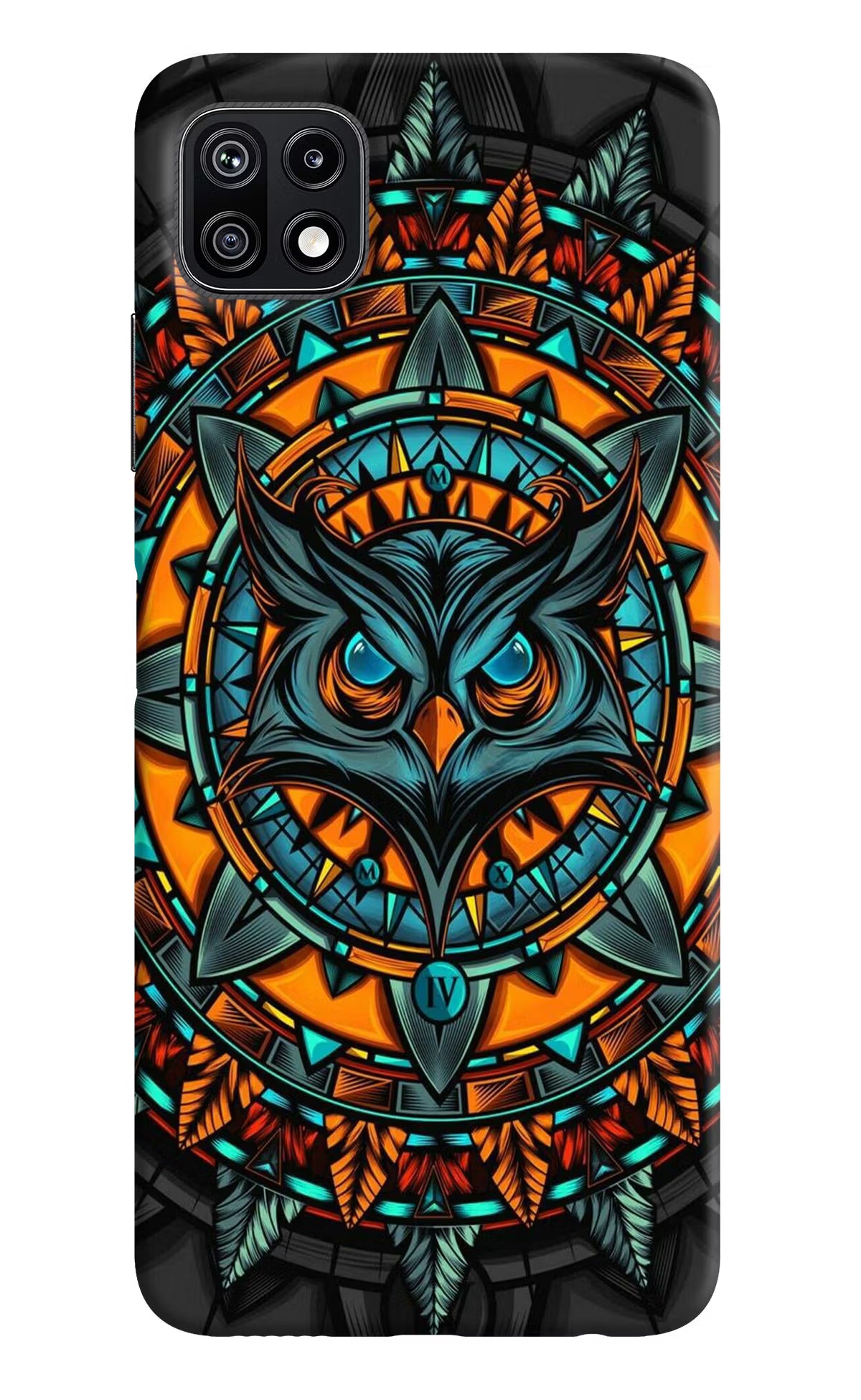 Angry Owl Art Samsung F42 5G Hard Case Back Cover by Casekaro