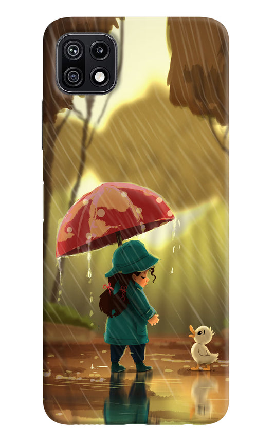 Rainy Day Samsung F42 5G Hard Case Back Cover by Casekaro