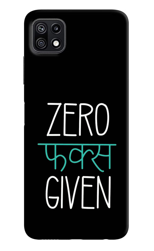 Zero Fucks Given Samsung F42 5G Hard Case Back Cover by Casekaro