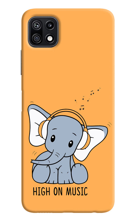 High On Music Samsung F42 5G Hard Case Back Cover by Casekaro