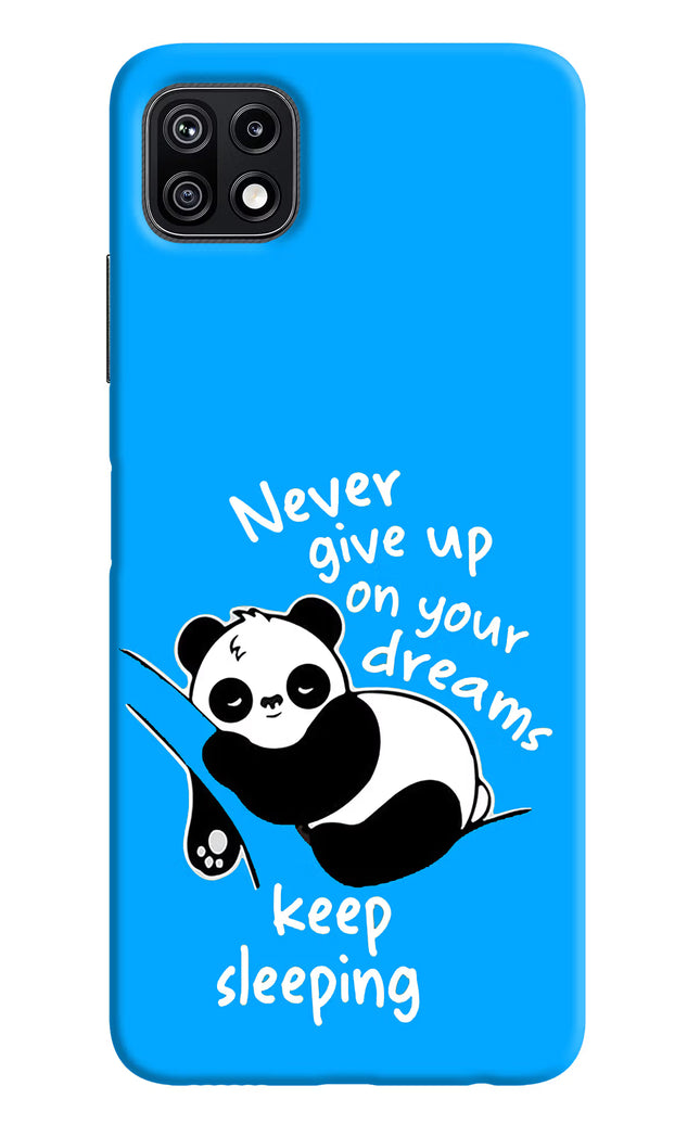 Keep Sleeping Samsung F42 5G Hard Case Back Cover by Casekaro