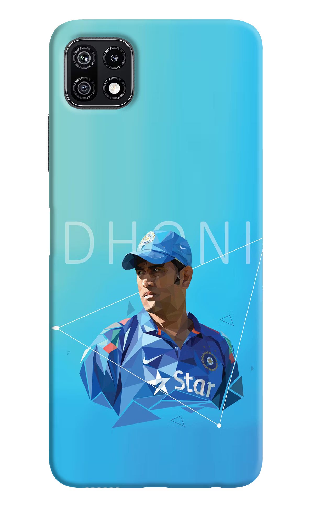 Dhoni Artwork Samsung F42 5G Hard Case Back Cover by Casekaro