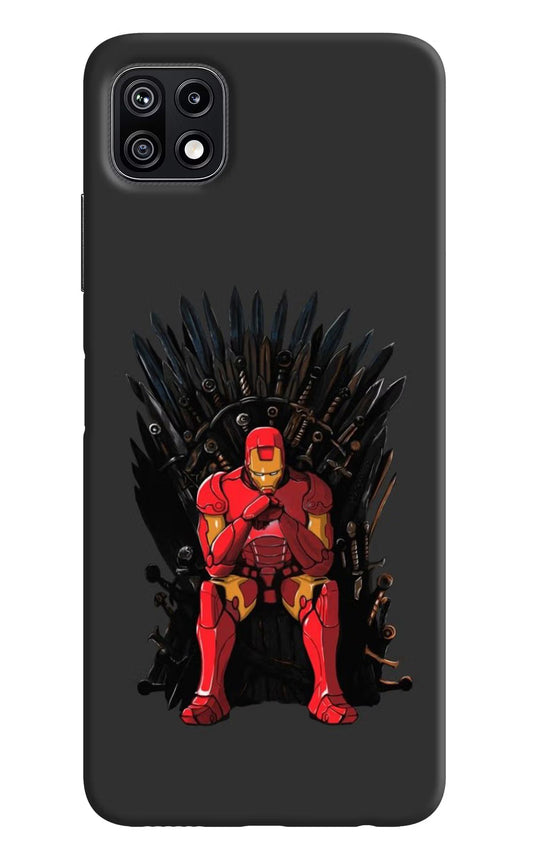 Ironman Throne Samsung F42 5G Hard Case Back Cover by Casekaro