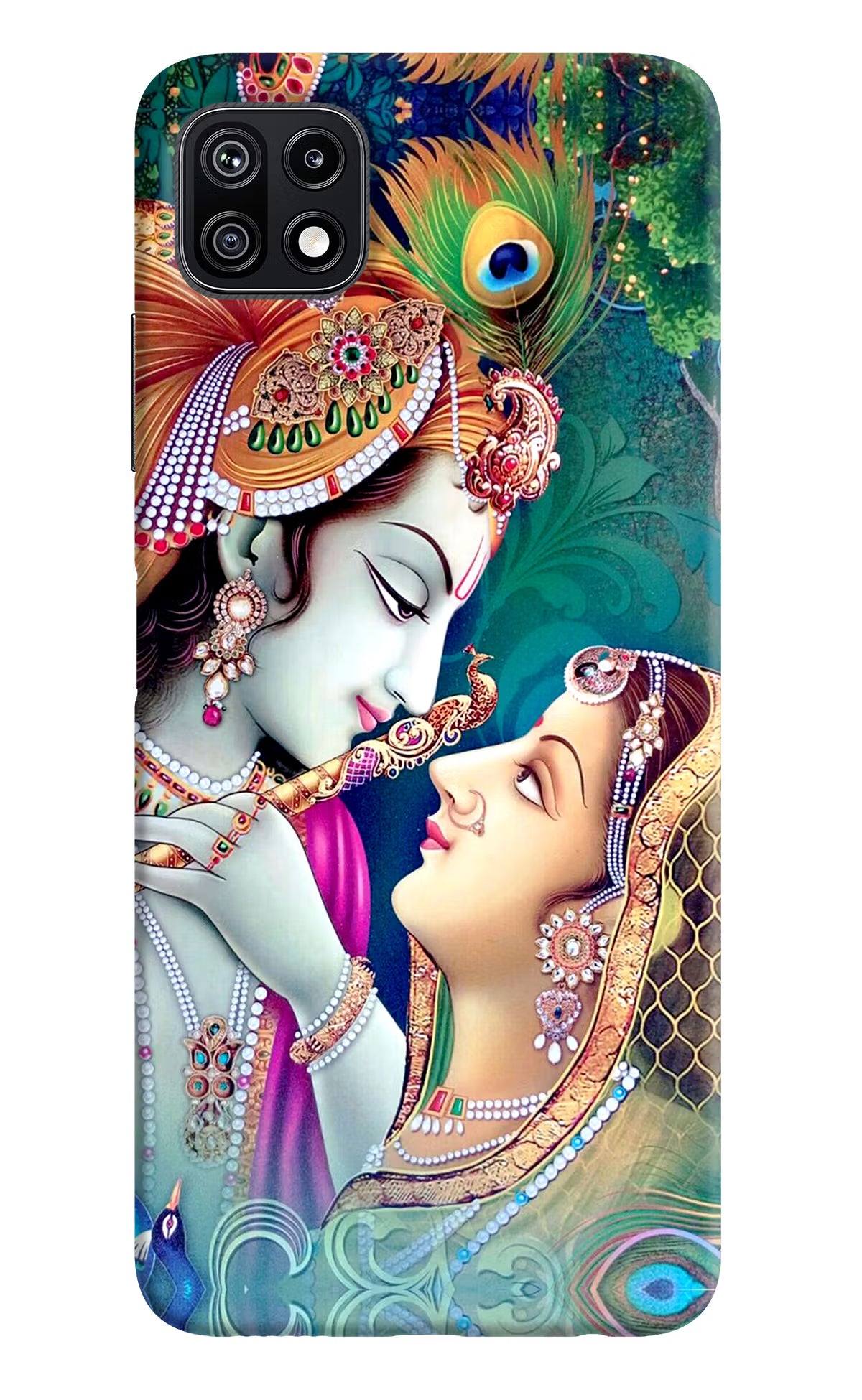 Lord Radha Krishna Samsung F42 5G Hard Case Back Cover by Casekaro