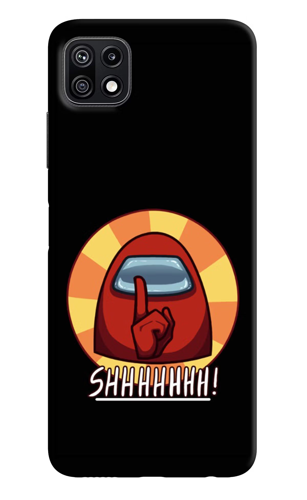 Among Us Shhh! Samsung F42 5G Hard Case Back Cover by Casekaro