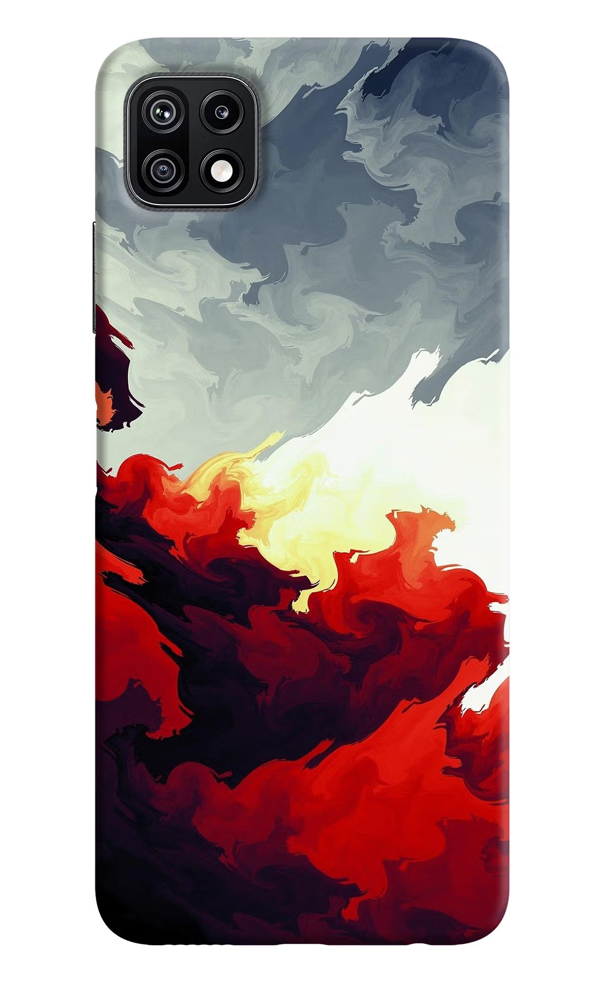 Fire Cloud Samsung F42 5G Hard Case Back Cover by Casekaro