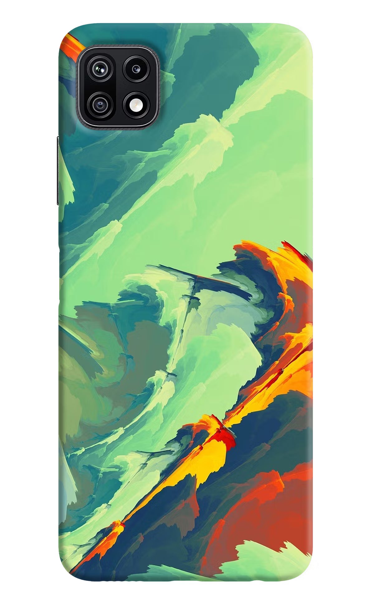 Paint Art Samsung F42 5G Hard Case Back Cover by Casekaro