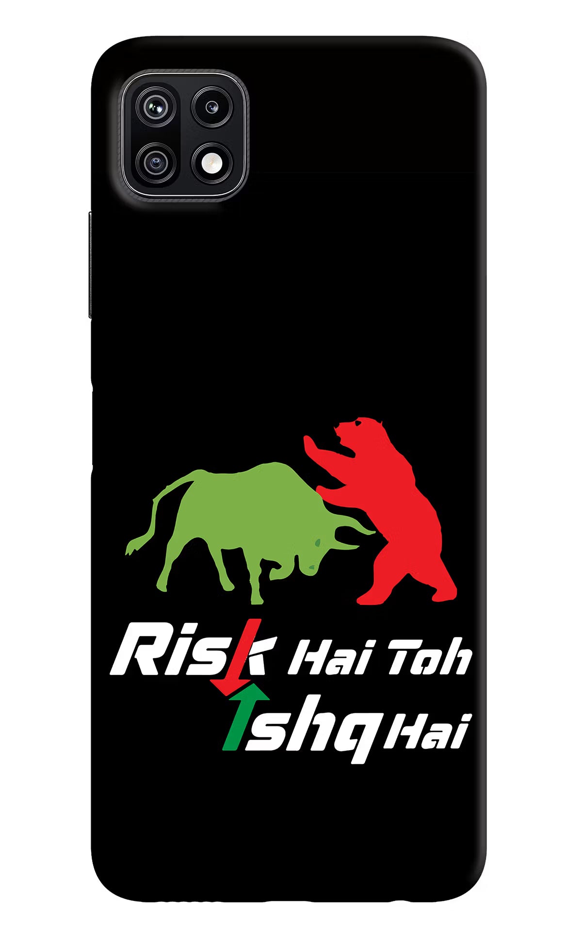 Risk Hai Toh Ishq Hai Samsung F42 5G Hard Case Back Cover by Casekaro