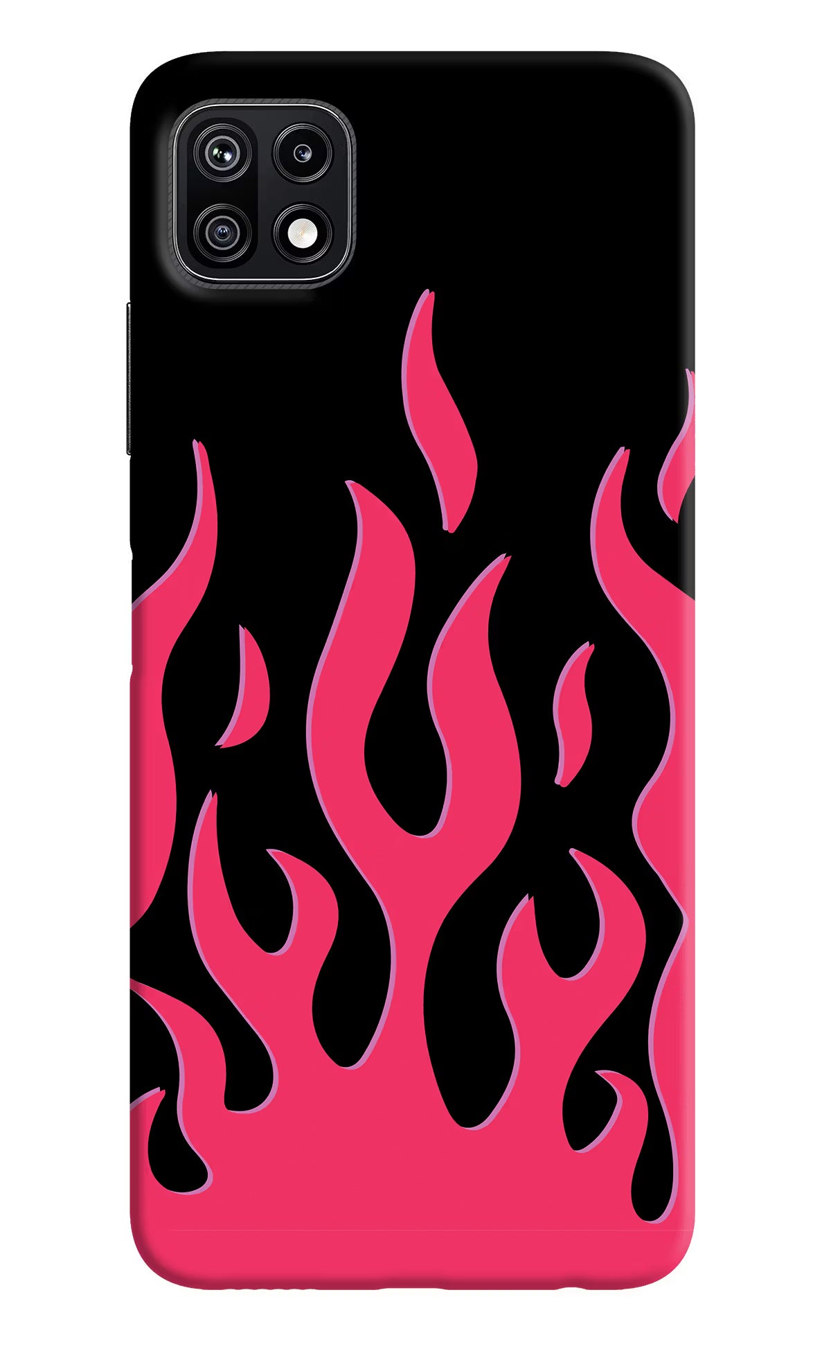 Fire Flames Samsung F42 5G Hard Case Back Cover by Casekaro