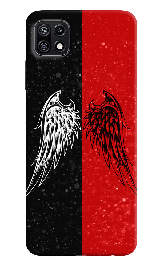 Wings Samsung F42 5G Hard Case Back Cover by Casekaro