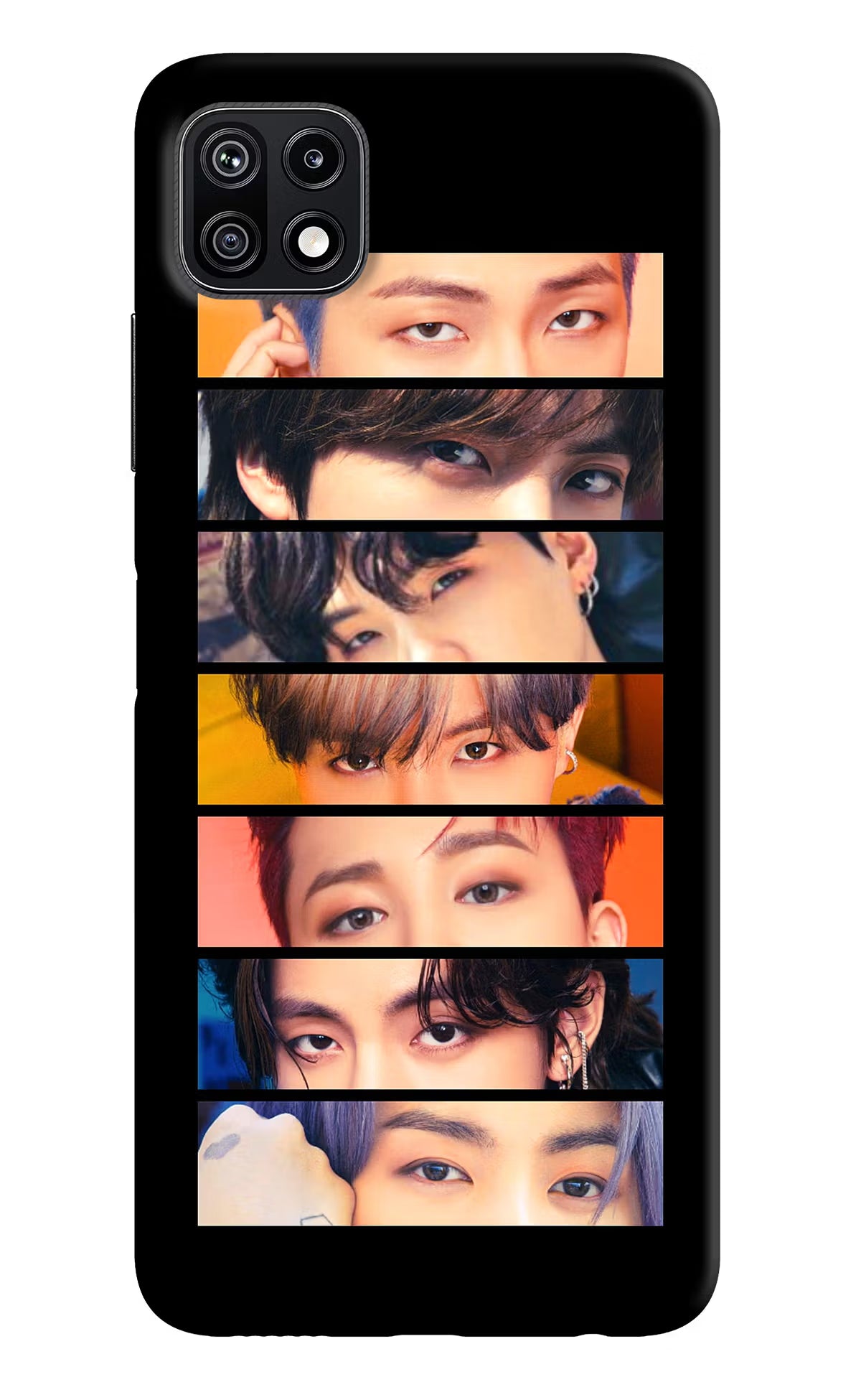 BTS Eyes Samsung F42 5G Hard Case Back Cover by Casekaro
