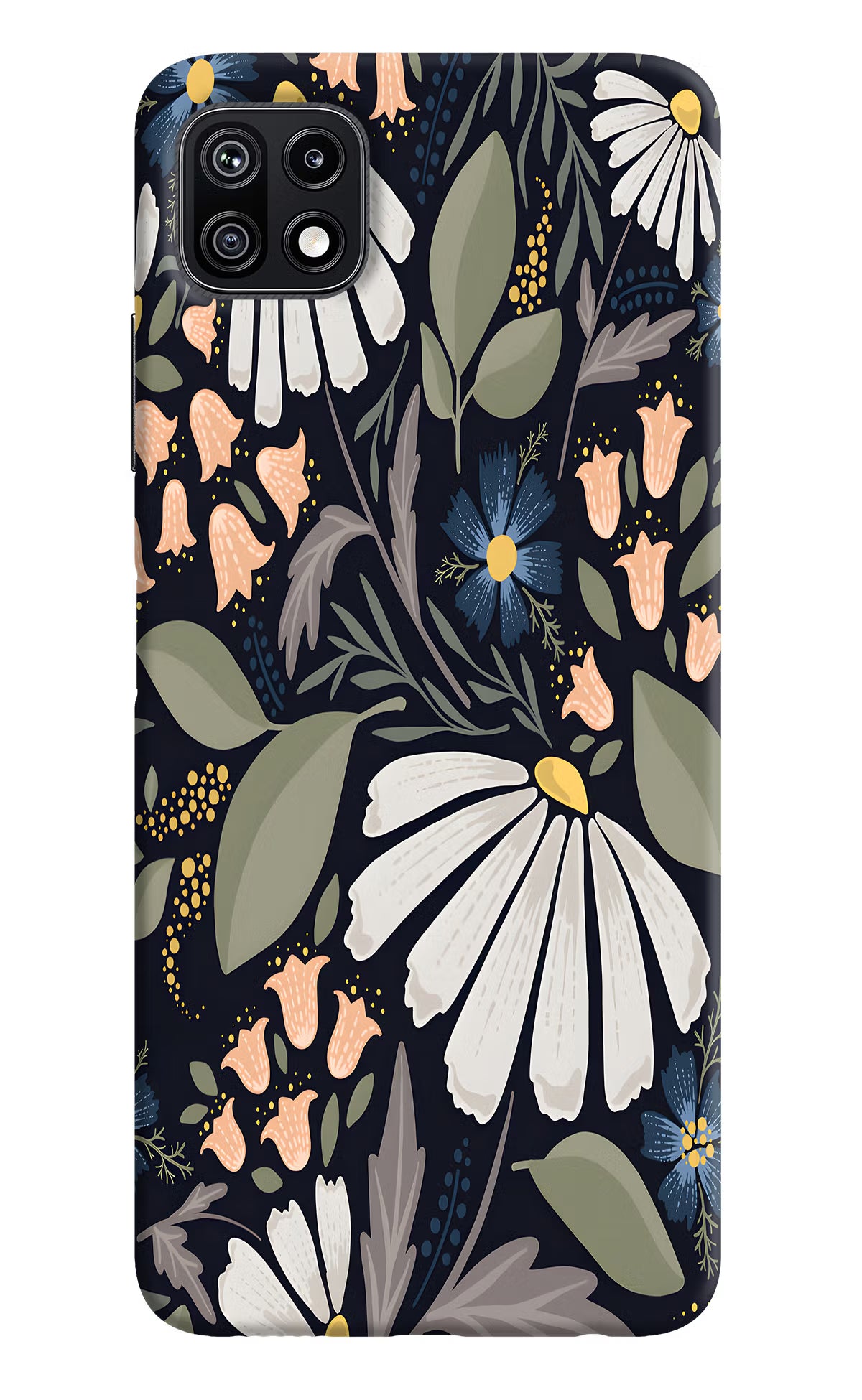 Flowers Art Samsung F42 5G Hard Case Back Cover by Casekaro