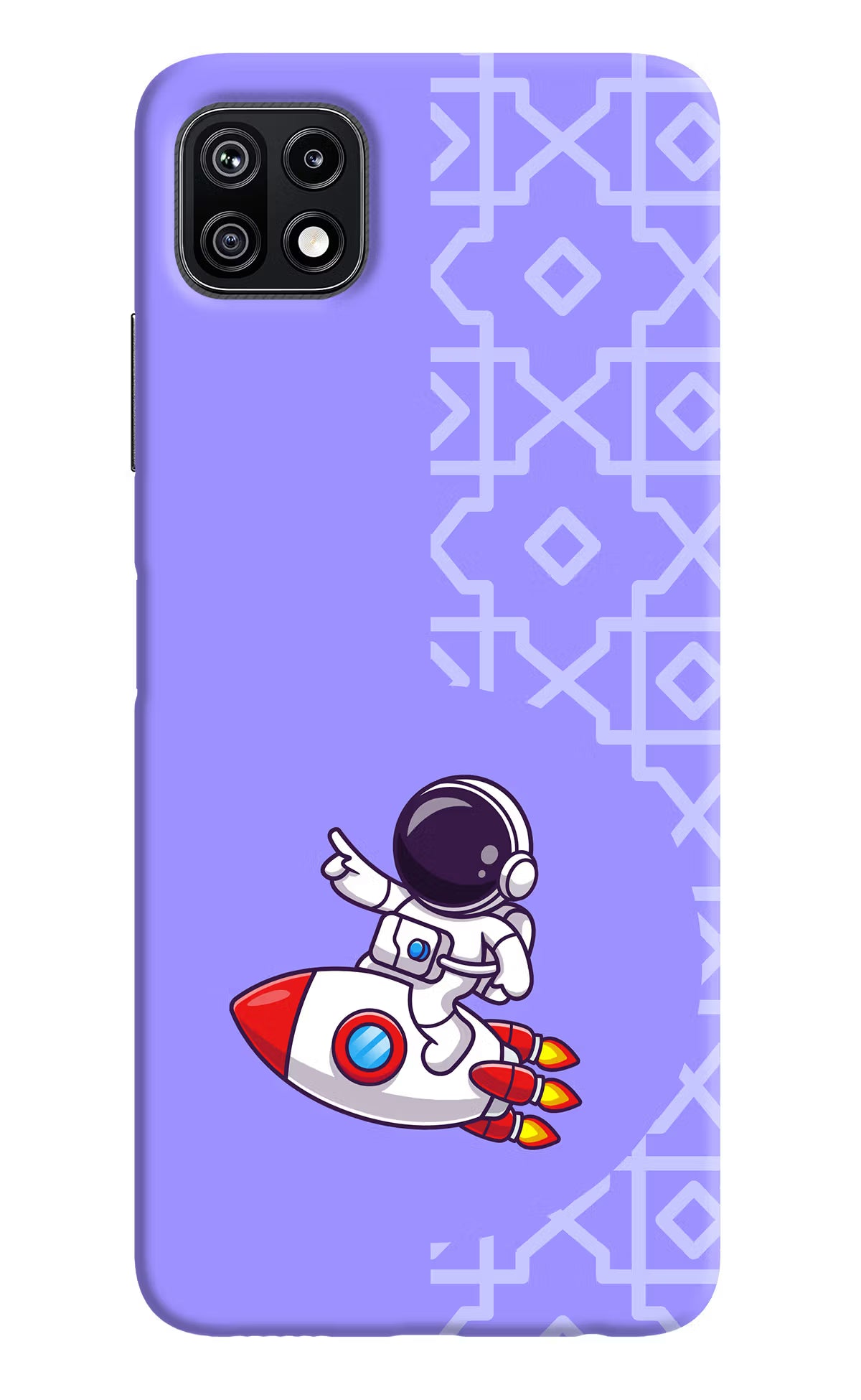 Cute Astronaut Samsung F42 5G Hard Case Back Cover by Casekaro