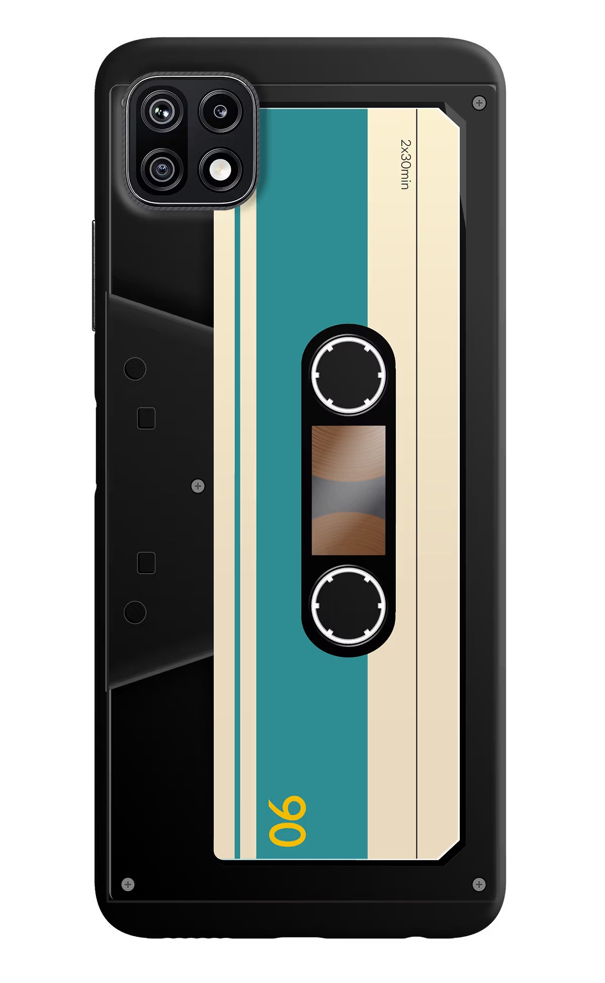 Cassette Samsung F42 5G Hard Case Back Cover by Casekaro