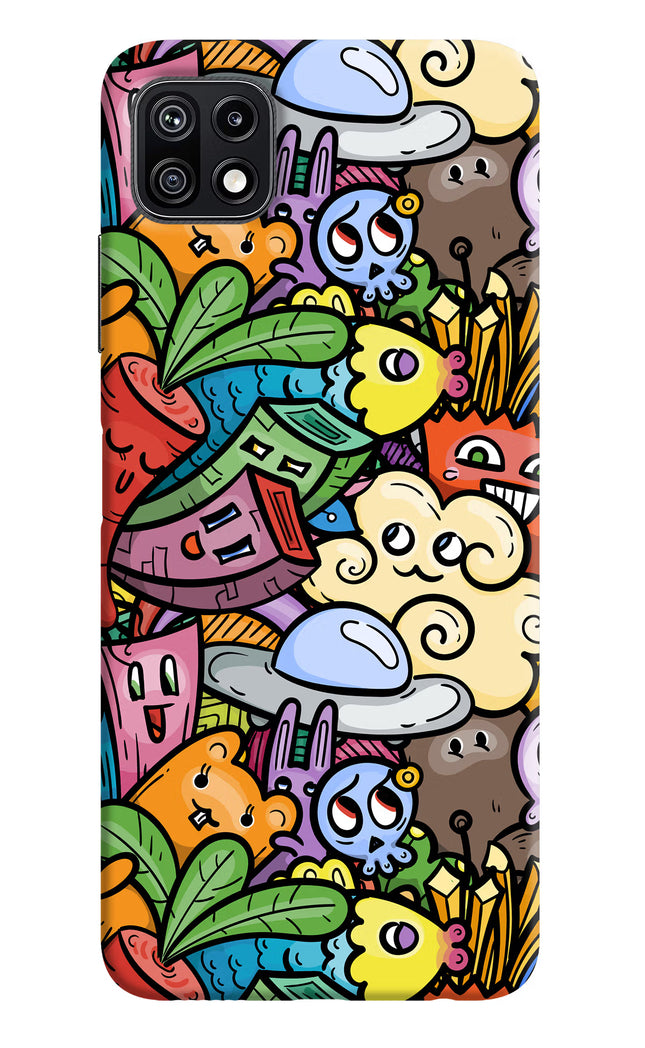Veggie Doodle Samsung F42 5G Hard Case Back Cover by Casekaro