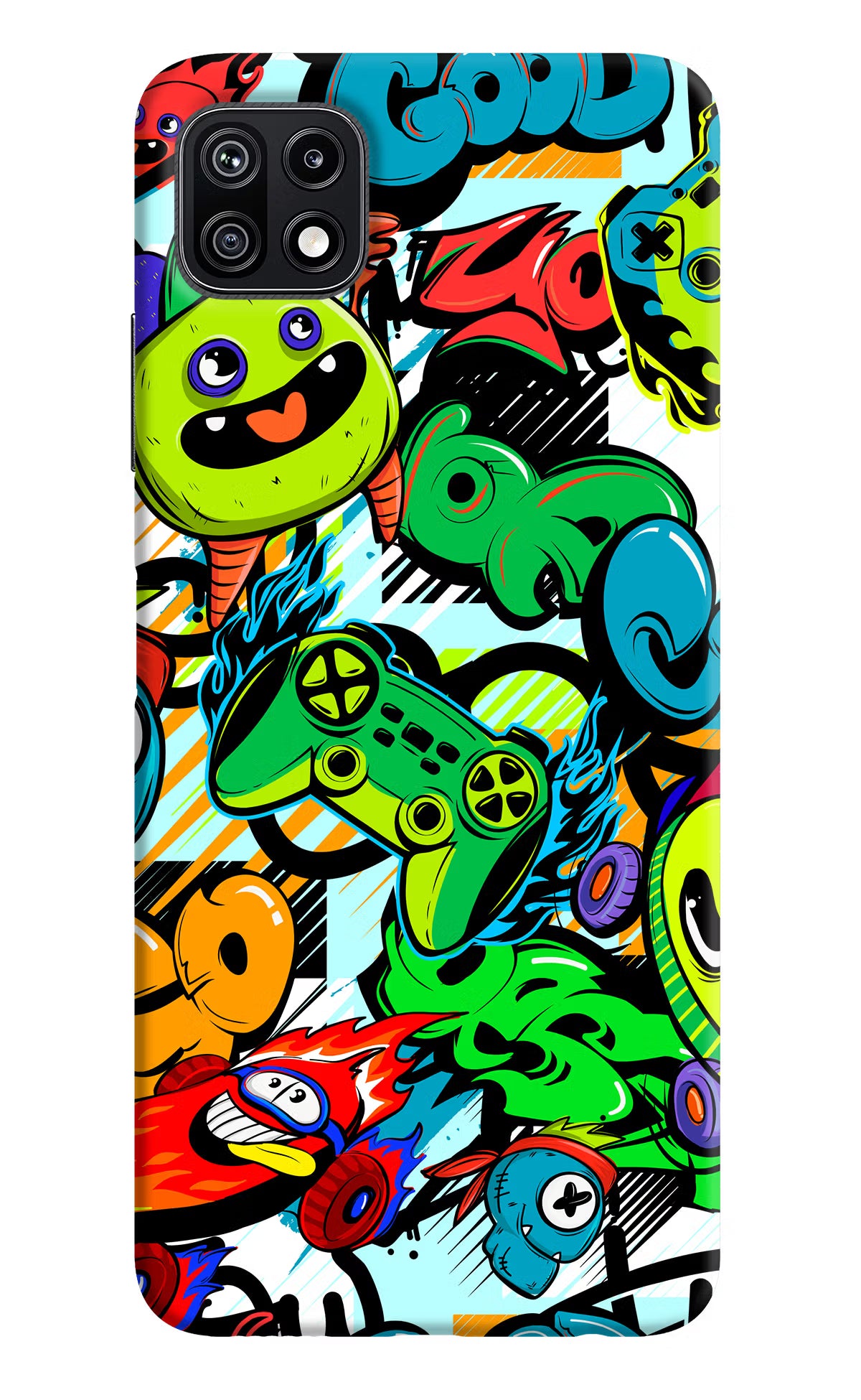 Game Doodle Samsung F42 5G Hard Case Back Cover by Casekaro