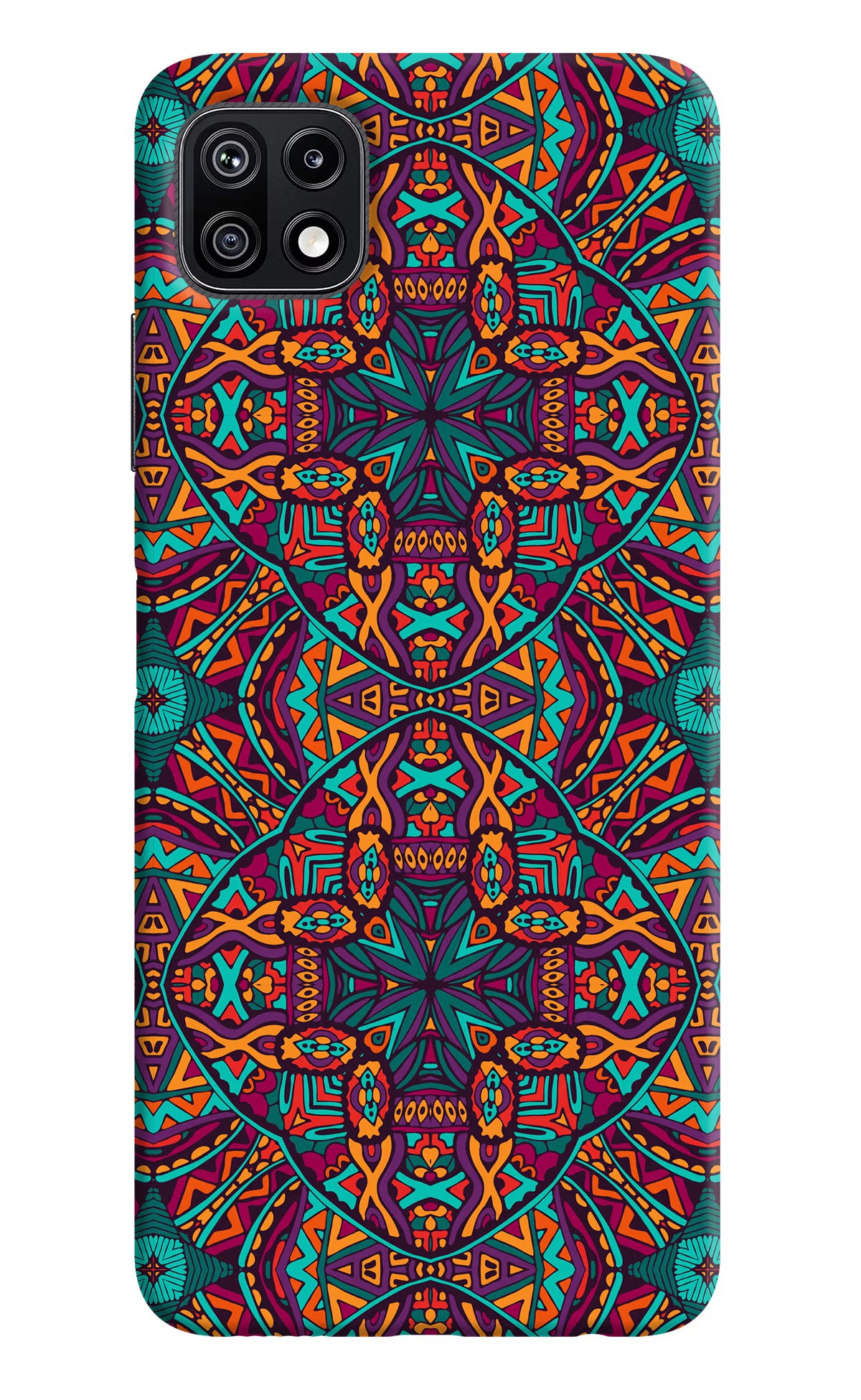 Colour Mandala Samsung F42 5G Hard Case Back Cover by Casekaro