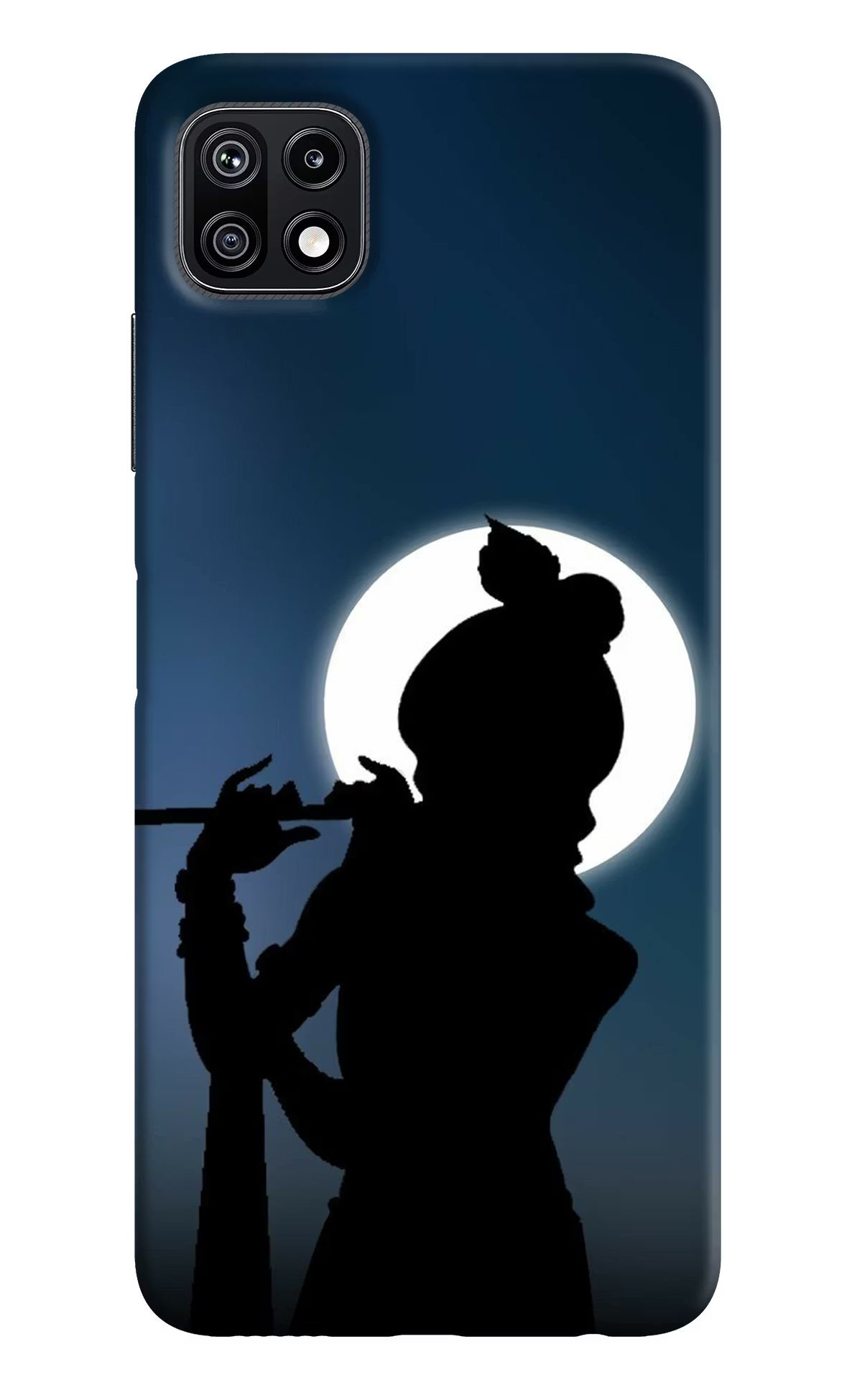 Shri Krishna Silhouette Samsung F42 5G Hard Case Back Cover by Casekaro