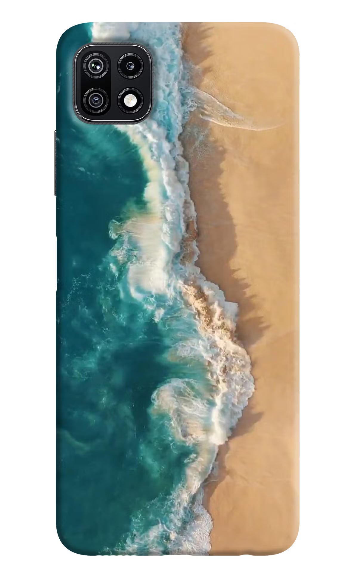 Ocean Beach Samsung F42 5G Hard Case Back Cover by Casekaro