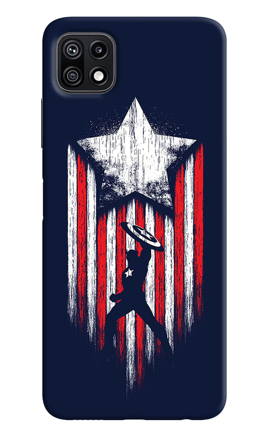 Captain America Marvel Art Samsung F42 5G Hard Case Back Cover by Casekaro