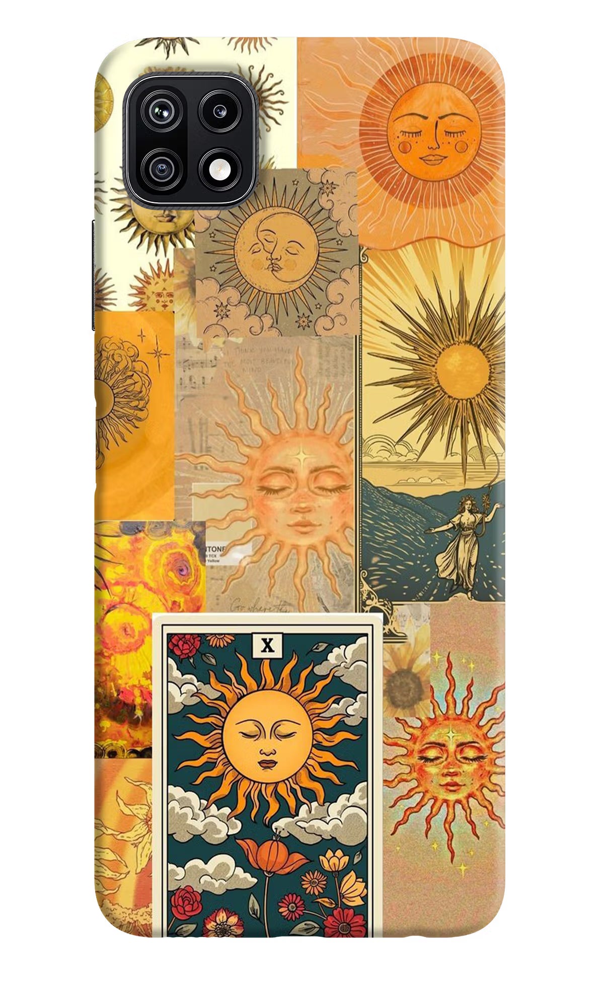 Sun Samsung F42 5G Hard Case Back Cover by Casekaro