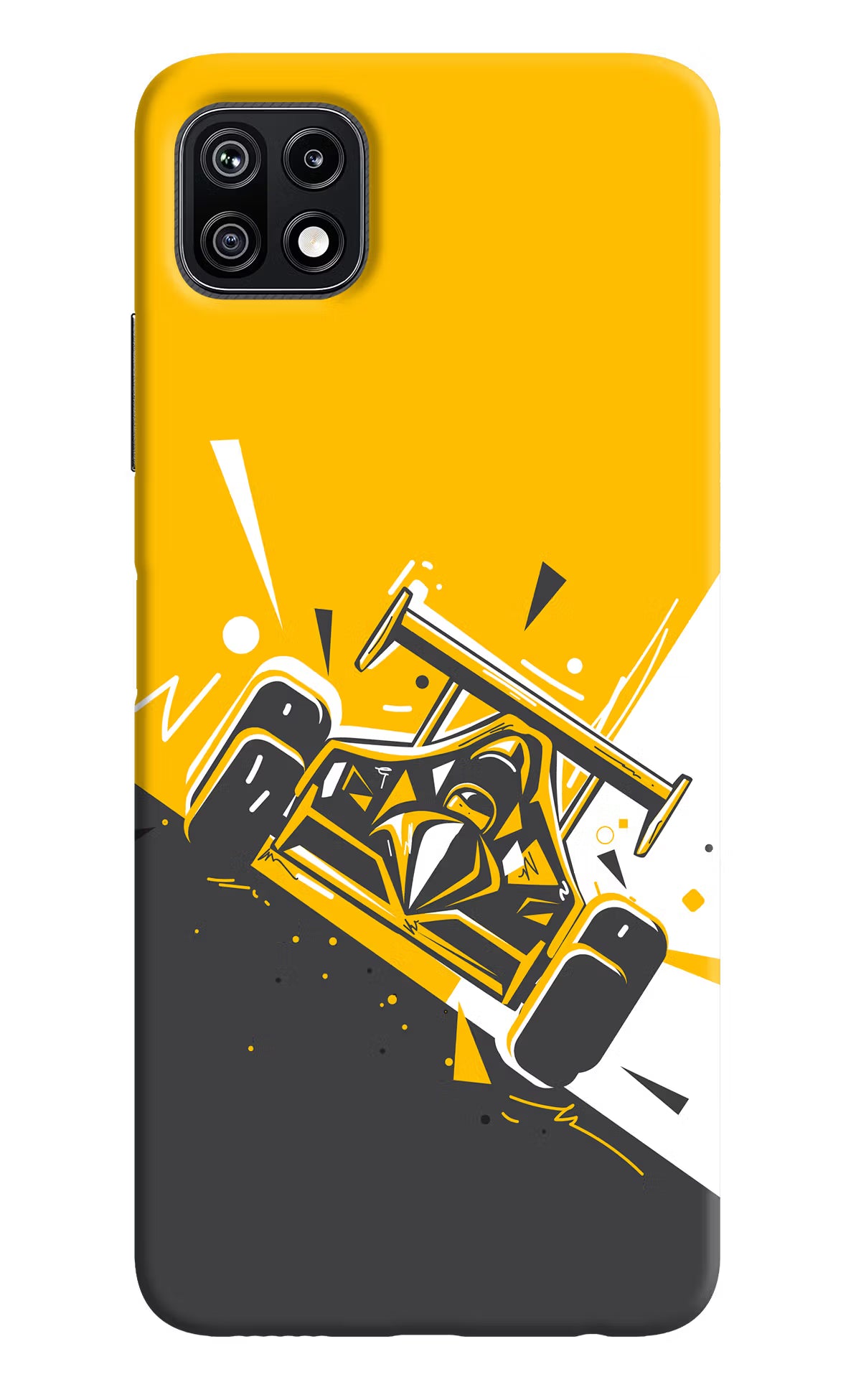 Track King Samsung F42 5G Hard Case Back Cover by Casekaro