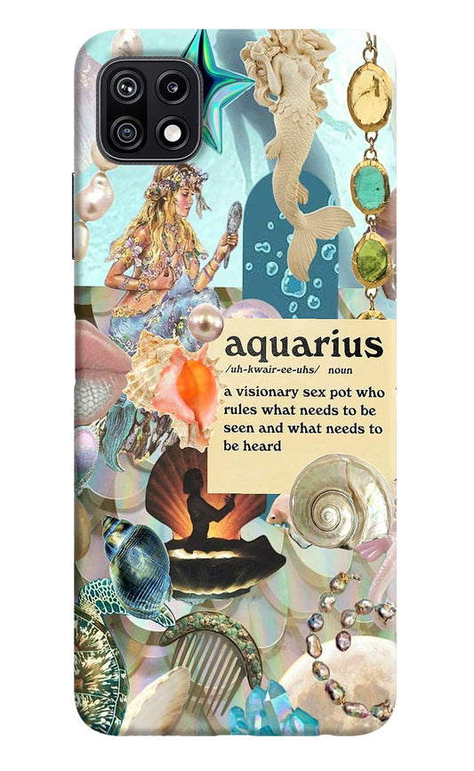 Aquarius Zodiac Samsung F42 5G Hard Case Back Cover by Casekaro