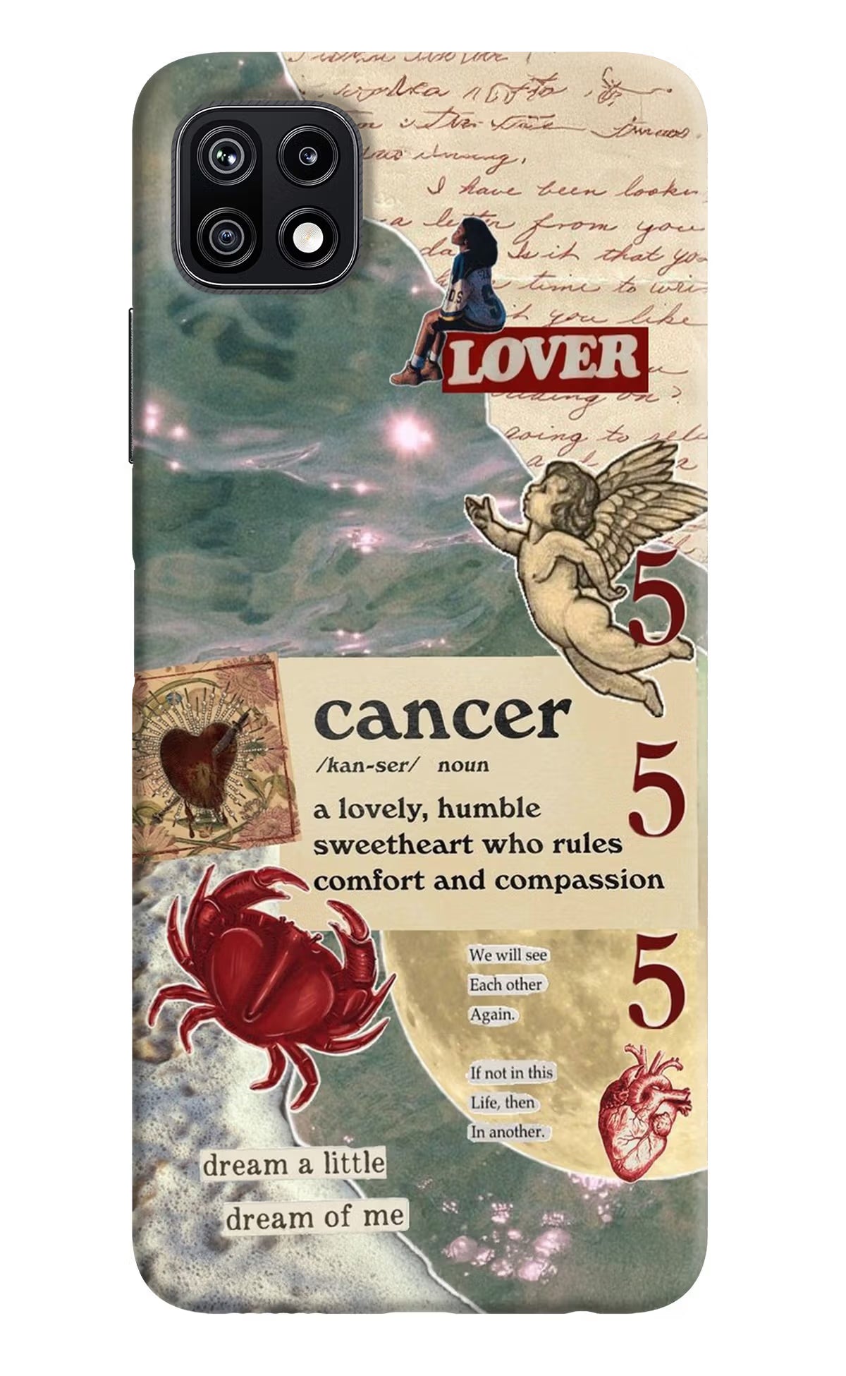 Cancer Zodiac Samsung F42 5G Hard Case Back Cover by Casekaro