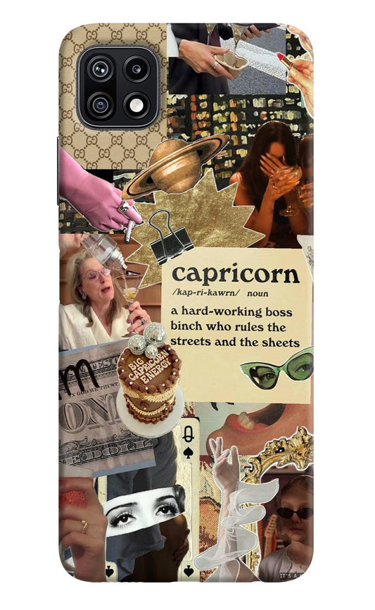 Capricorn Zodiac Samsung F42 5G Hard Case Back Cover by Casekaro