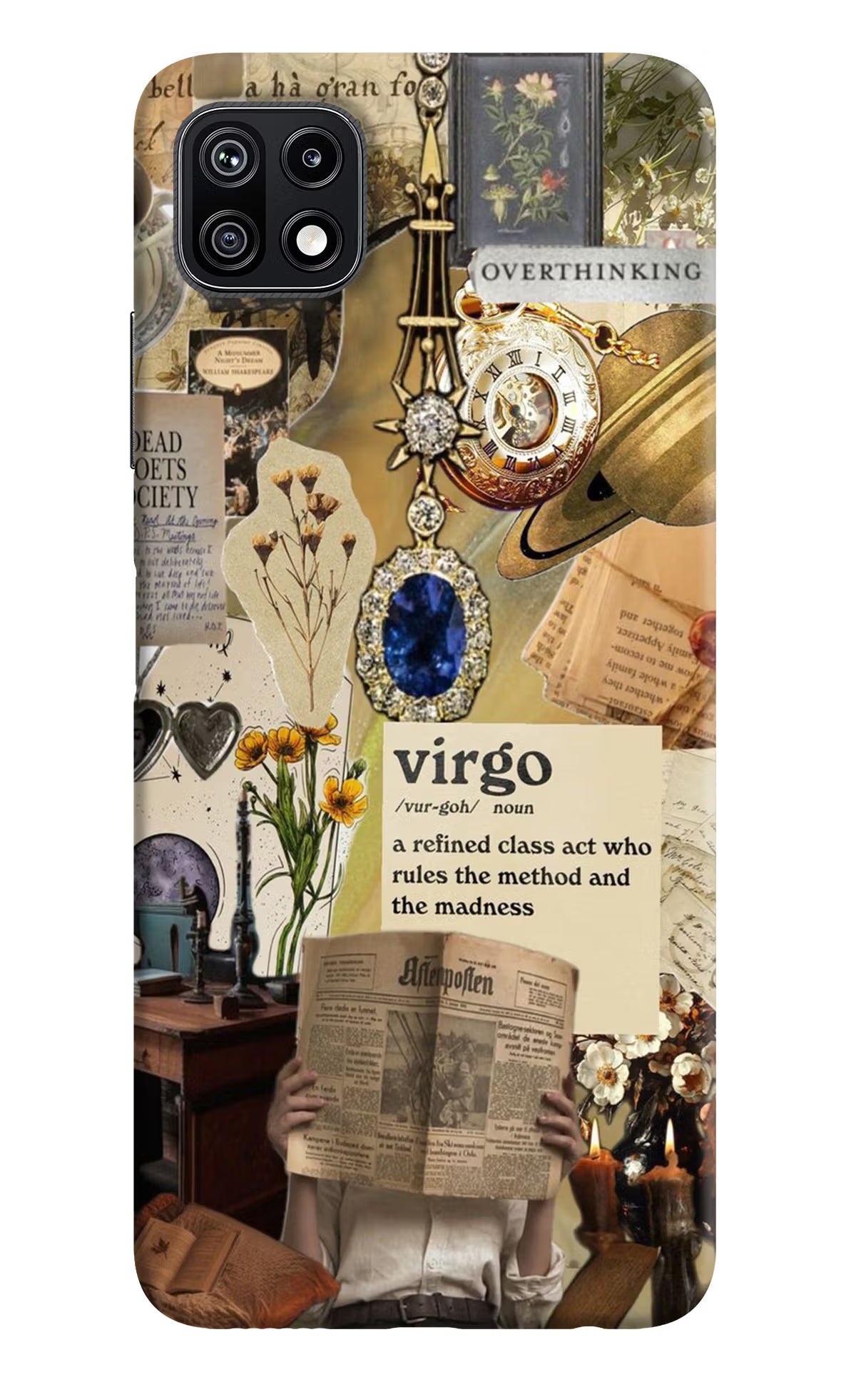 Virgo Zodiac Samsung F42 5G Hard Case Back Cover by Casekaro