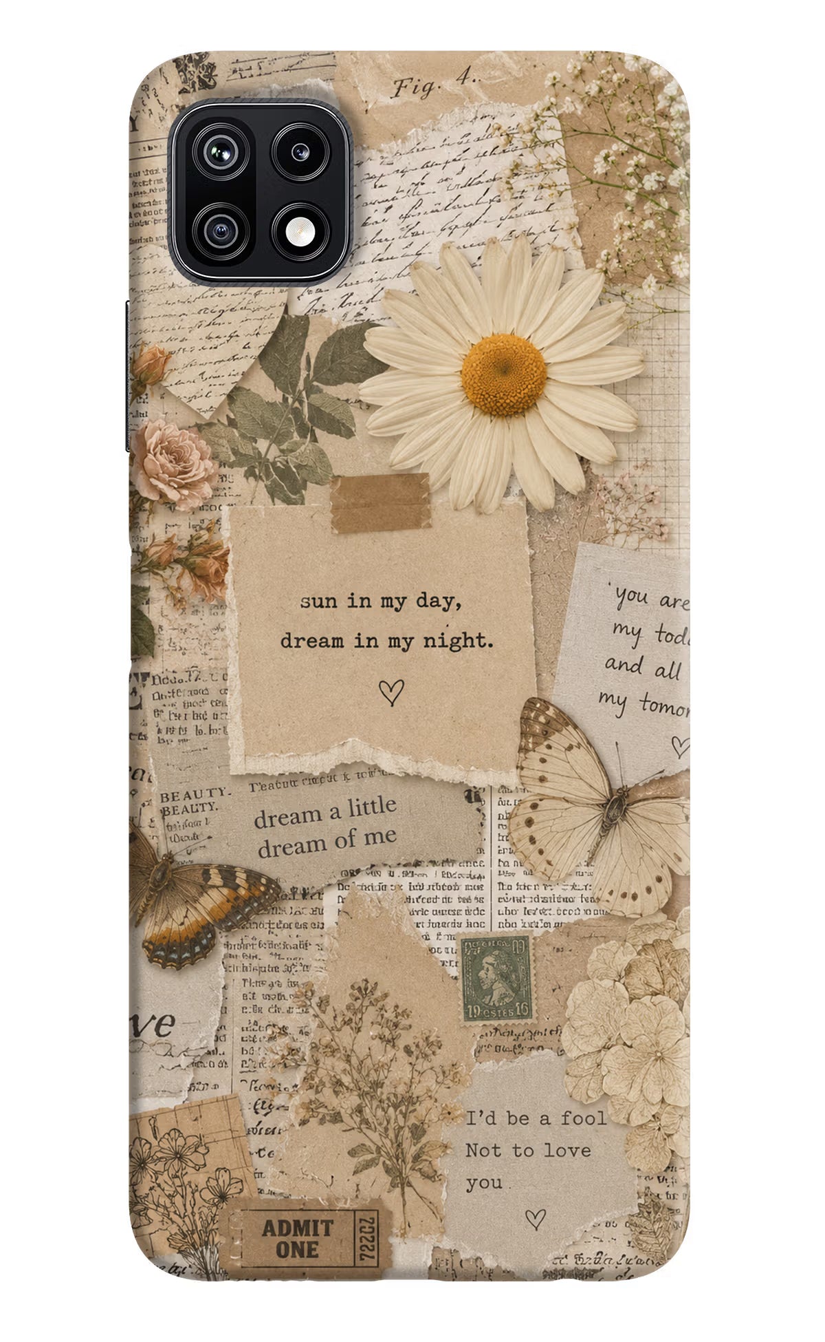 Vintage case Samsung F42 5G Back Cover