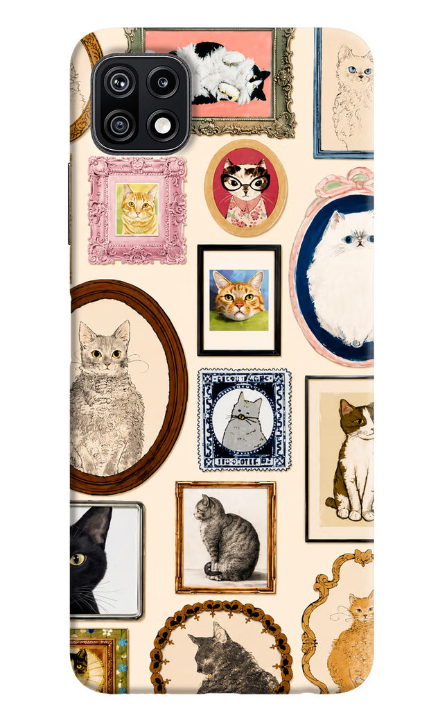 Mirror Cats Samsung F42 5G Hard Case Back Cover by Casekaro