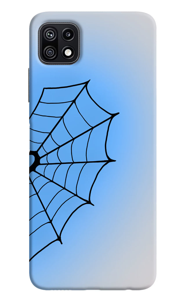 Blue Web Samsung F42 5G Hard Case Back Cover by Casekaro
