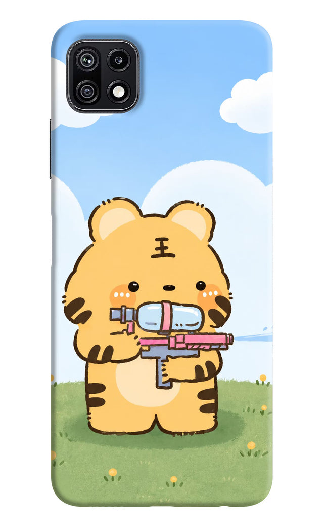 Tiger Treat Samsung F42 5G Hard Case Back Cover by Casekaro