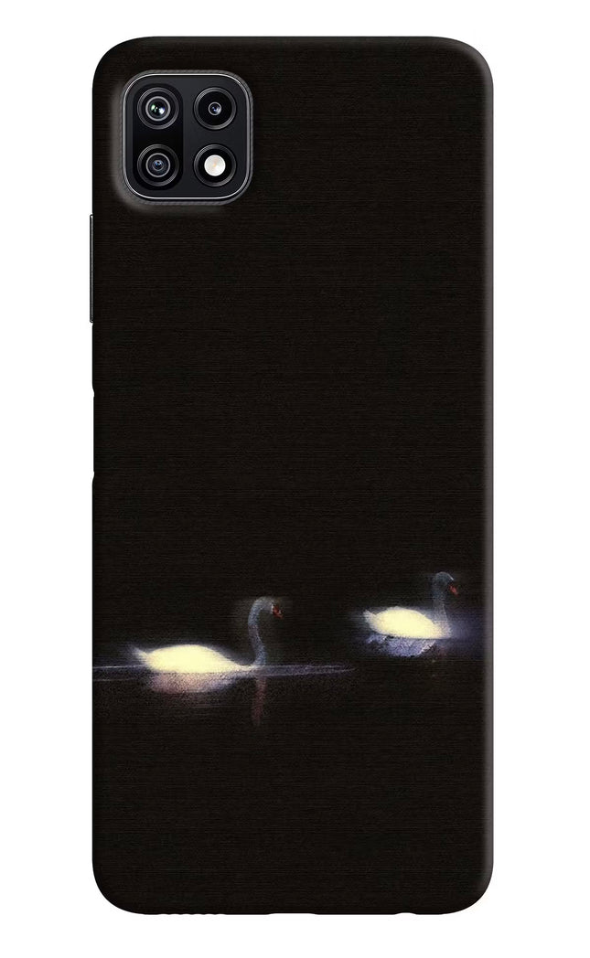 Silent Swans Samsung F42 5G Hard Case Back Cover by Casekaro