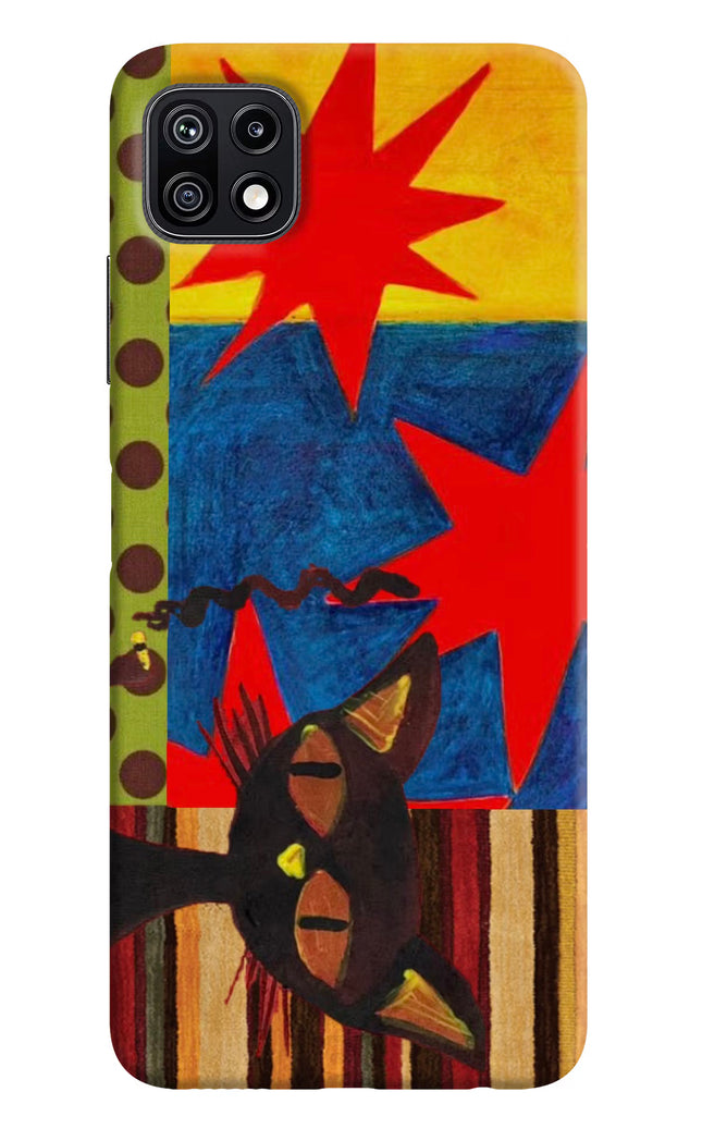 Pop Cat Samsung F42 5G Hard Case Back Cover by Casekaro